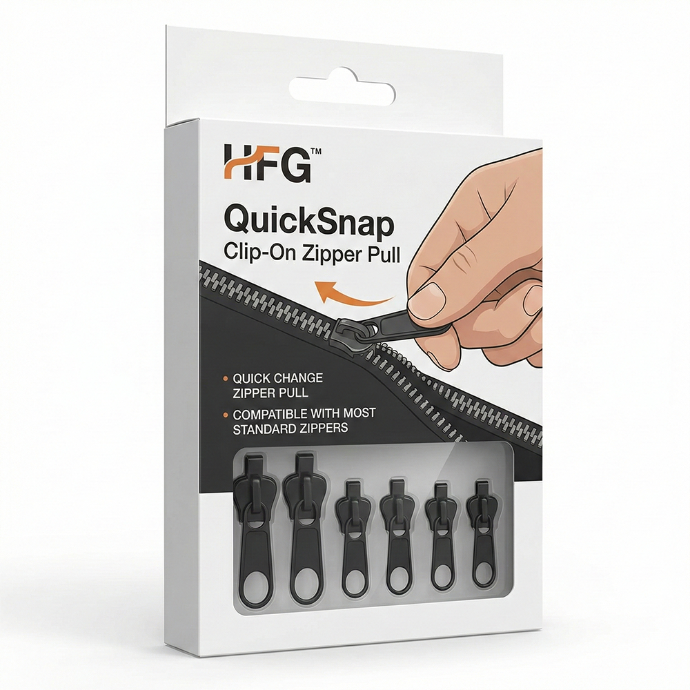HandyFidgetGround™ QuickSnap Clip-On Zipper Pull