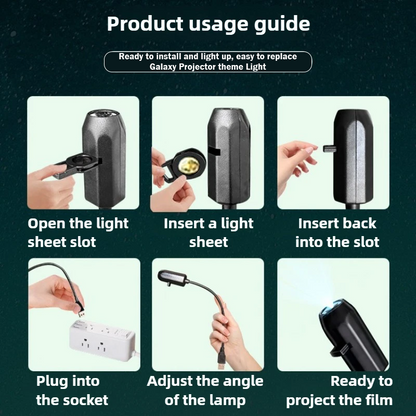 HandyFidgetGround™ AstroLens 360° USB Galaxy Projector Light 2
