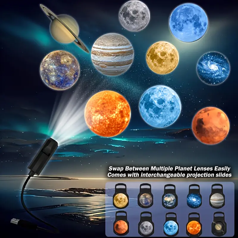 HandyFidgetGround™ AstroLens 360° USB Galaxy Projector Light 2