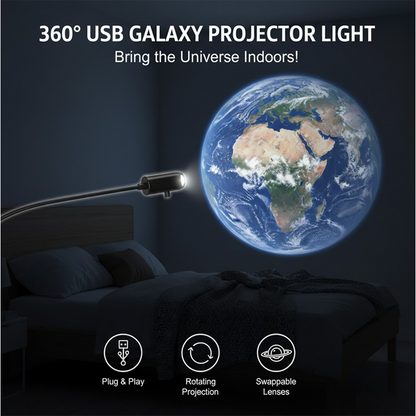 HandyFidgetGround™ AstroLens 360° USB Galaxy Projector Light 2