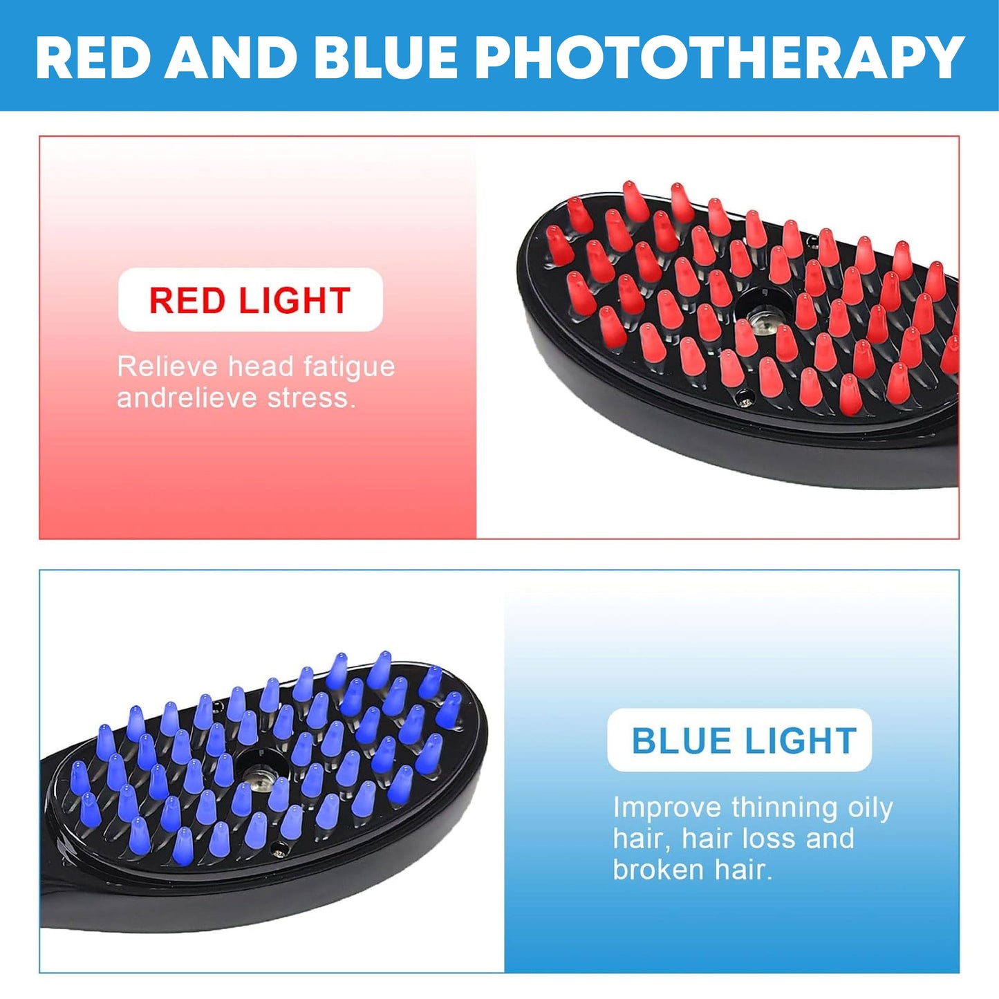 HandyFidgetGround™ LightStim Scalp Therapy Massage Comb