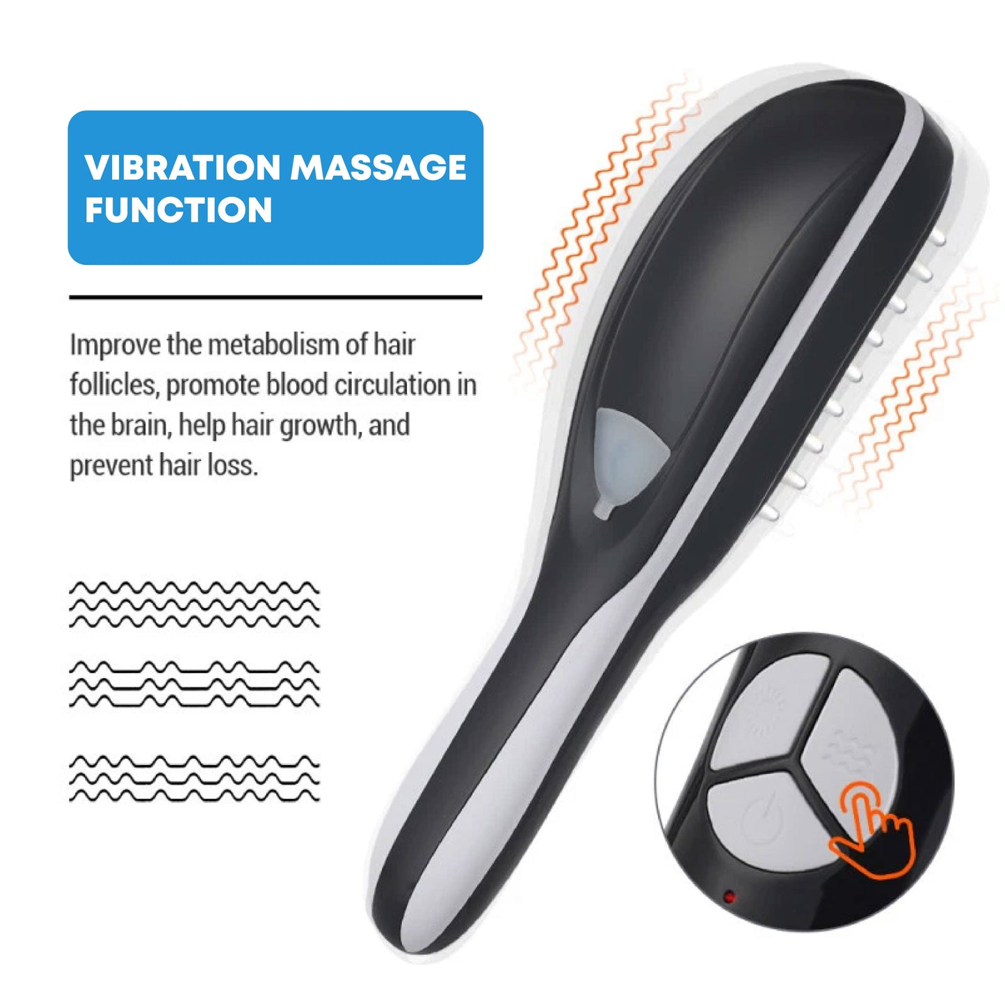 HandyFidgetGround™ LightStim Scalp Therapy Massage Comb