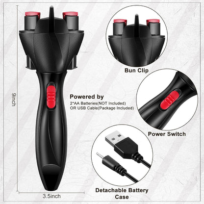 HandyFidgetGround™ TwistEase Auto Braiding Hair Styler