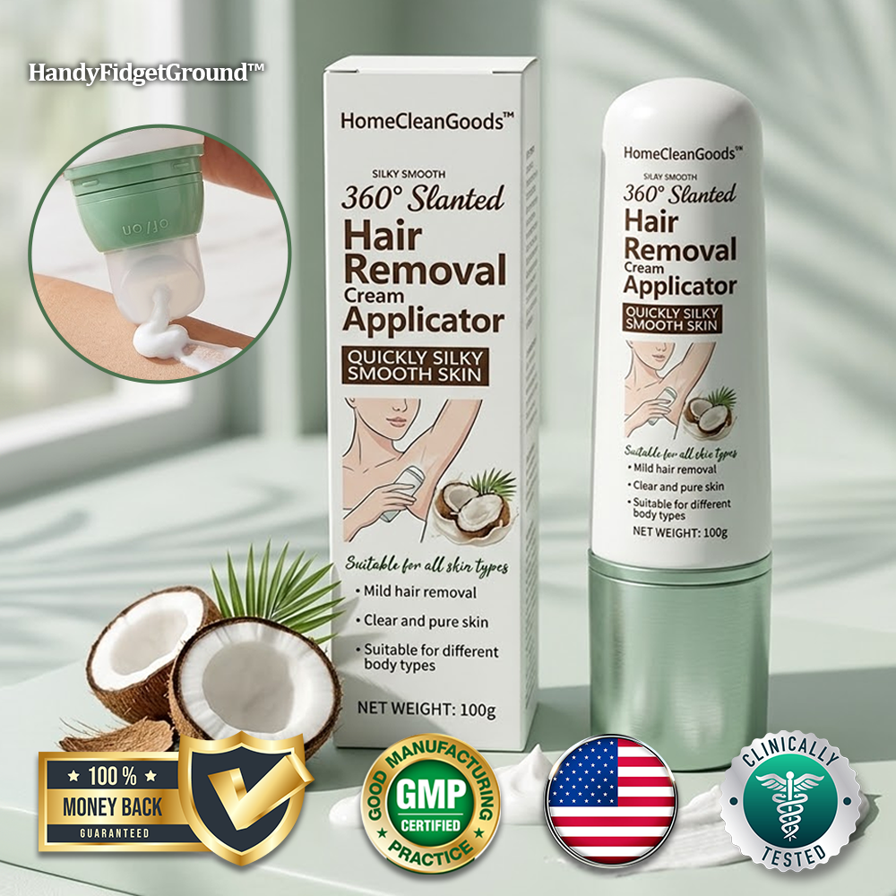 HandyFidgetGround™ 360° Slanted Hair Removal Cream Applicator
