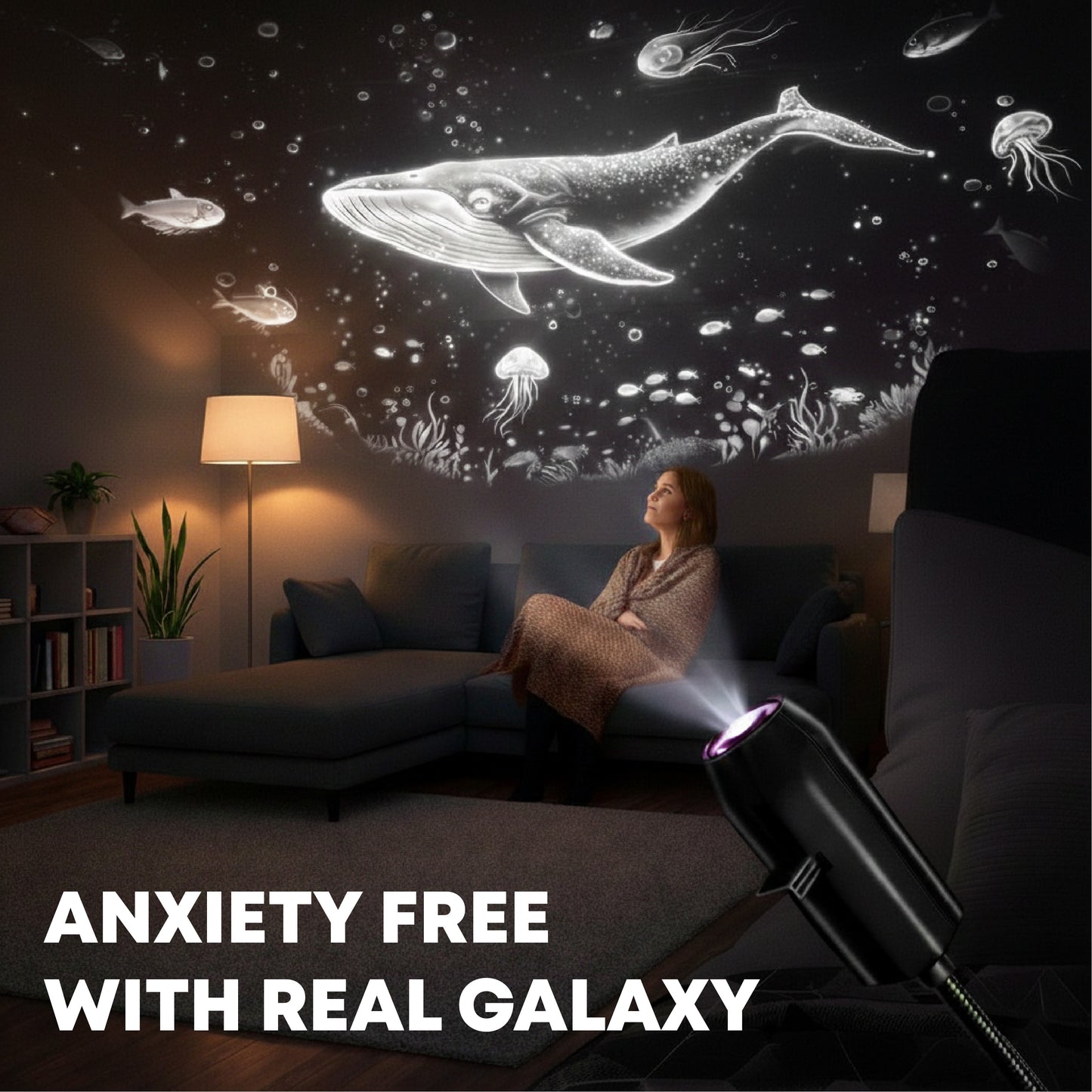 HandyFidgetGround™ AstroLens 360° USB Galaxy Projector Light 2