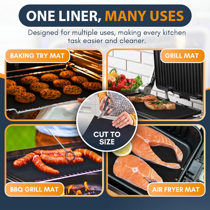HandyFidgetGround™ BakeSafe Non-Stick Oven Liner