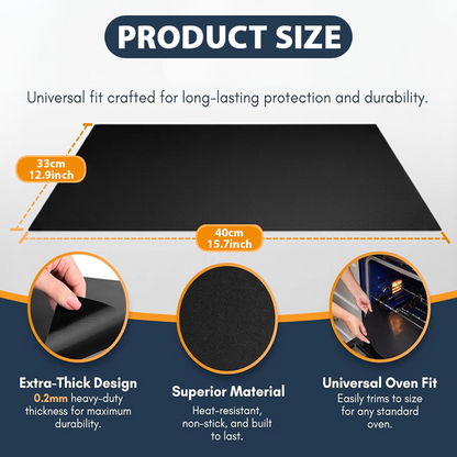 HandyFidgetGround™ BakeSafe Non-Stick Oven Liner