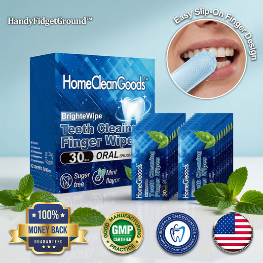 HandyFidgetGround™ BrighteWipe Teeth Cleaning Finger Wipes