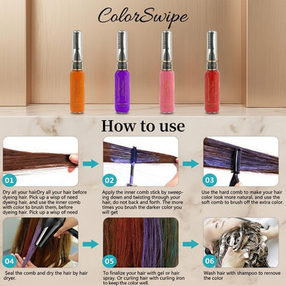 HandyFidgetGround™ ColorSwipe Temporary Hair Mascara