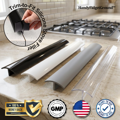 HandyFidgetGround™ CookGap Trim-to-Fit Silicone Stove Filler