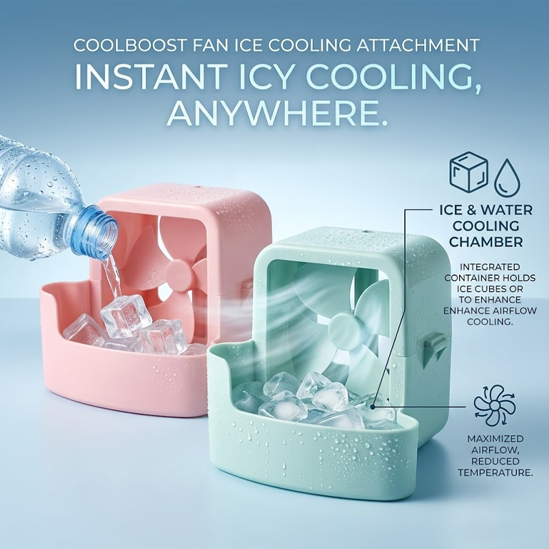HandyFidgetGround™ CoolBoost Fan Ice Cooling Attachment