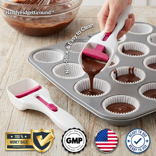 HandyFidgetGround™ CupcakePro Baking Scoop Dispenser