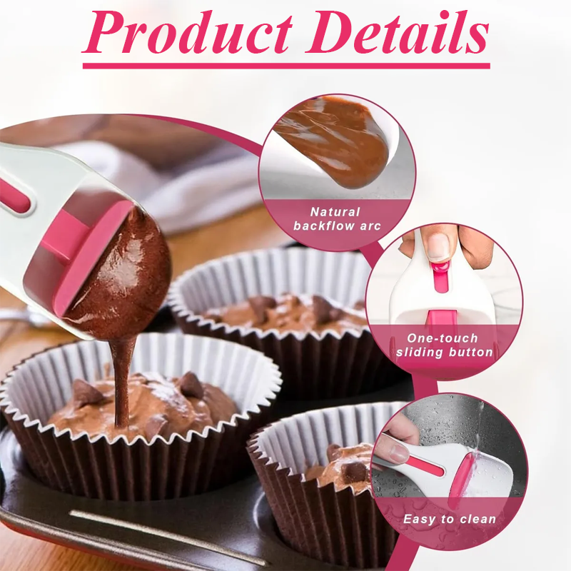 HandyFidgetGround™ CupcakePro Baking Scoop Dispenser