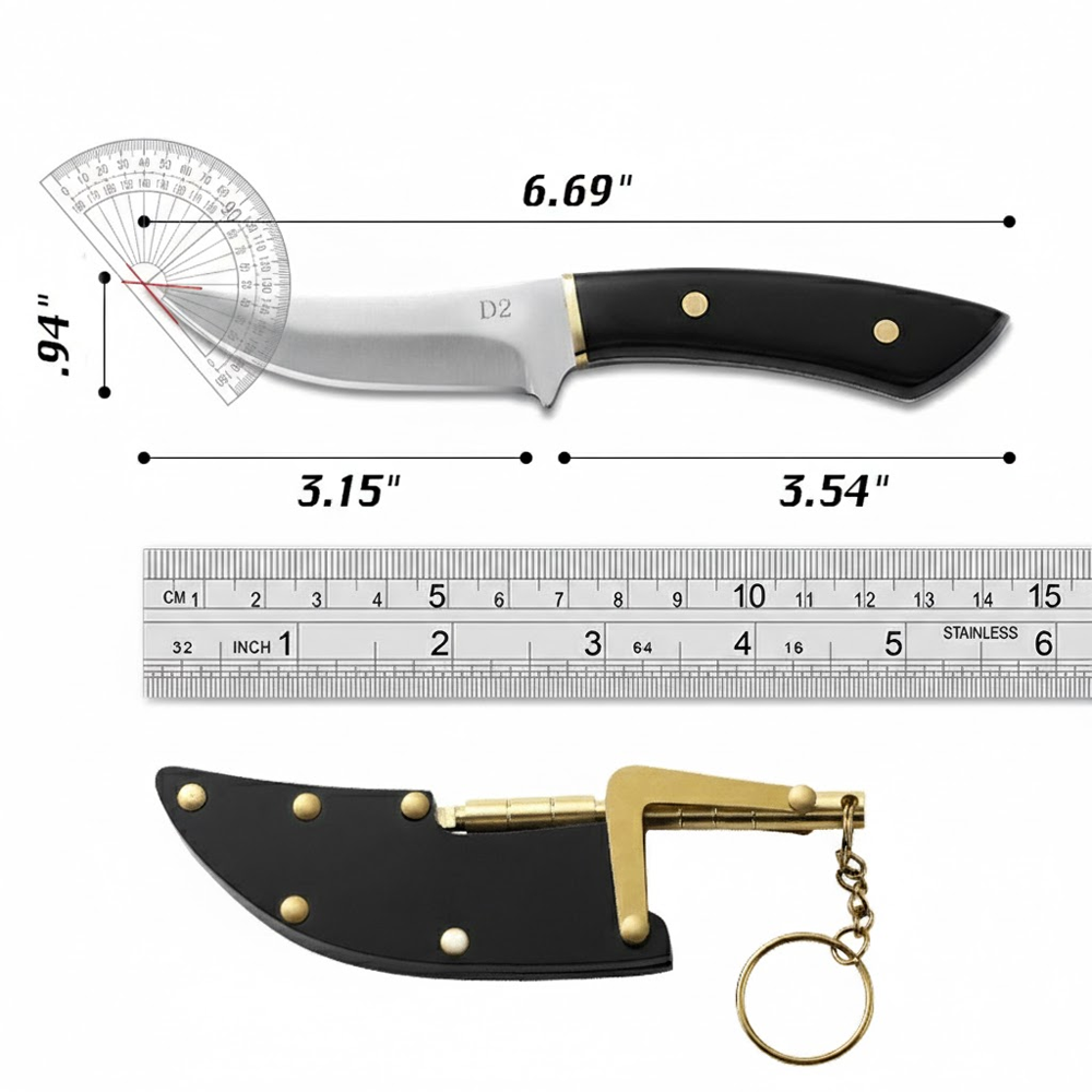 HandyFidgetGround™ D2 All-in-One Swift Cut Portable Knife