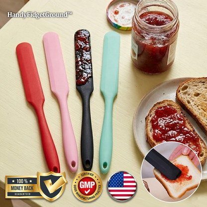 HandyFidgetGround™ EasyScrape Long Handle Jar Spatula