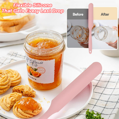HandyFidgetGround™ EasyScrape Long Handle Jar Spatula
