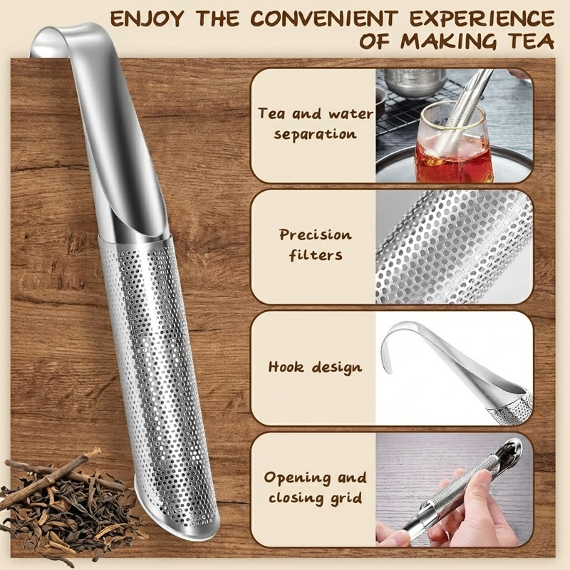 HandyFidgetGround™ GoBrew Stainless Steel Tea Infuser Stick