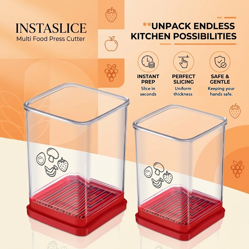 HandyFidgetGround™ InstaSlice Multi Food Press Cutter