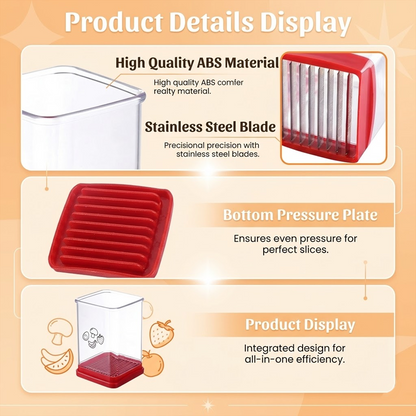 HandyFidgetGround™ InstaSlice Multi Food Press Cutter