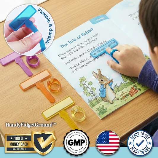 HandyFidgetGround™ LearnTrack Finger Highlighter Strips