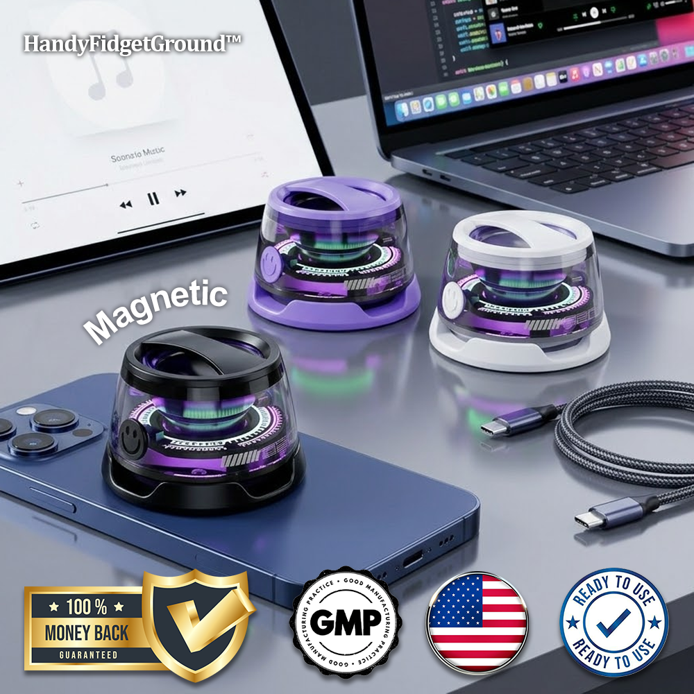 HandyFidgetGround™ MagniBeat RGB Mini Bluetooth Speaker