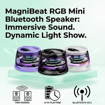HandyFidgetGround™ MagniBeat RGB Mini Bluetooth Speaker