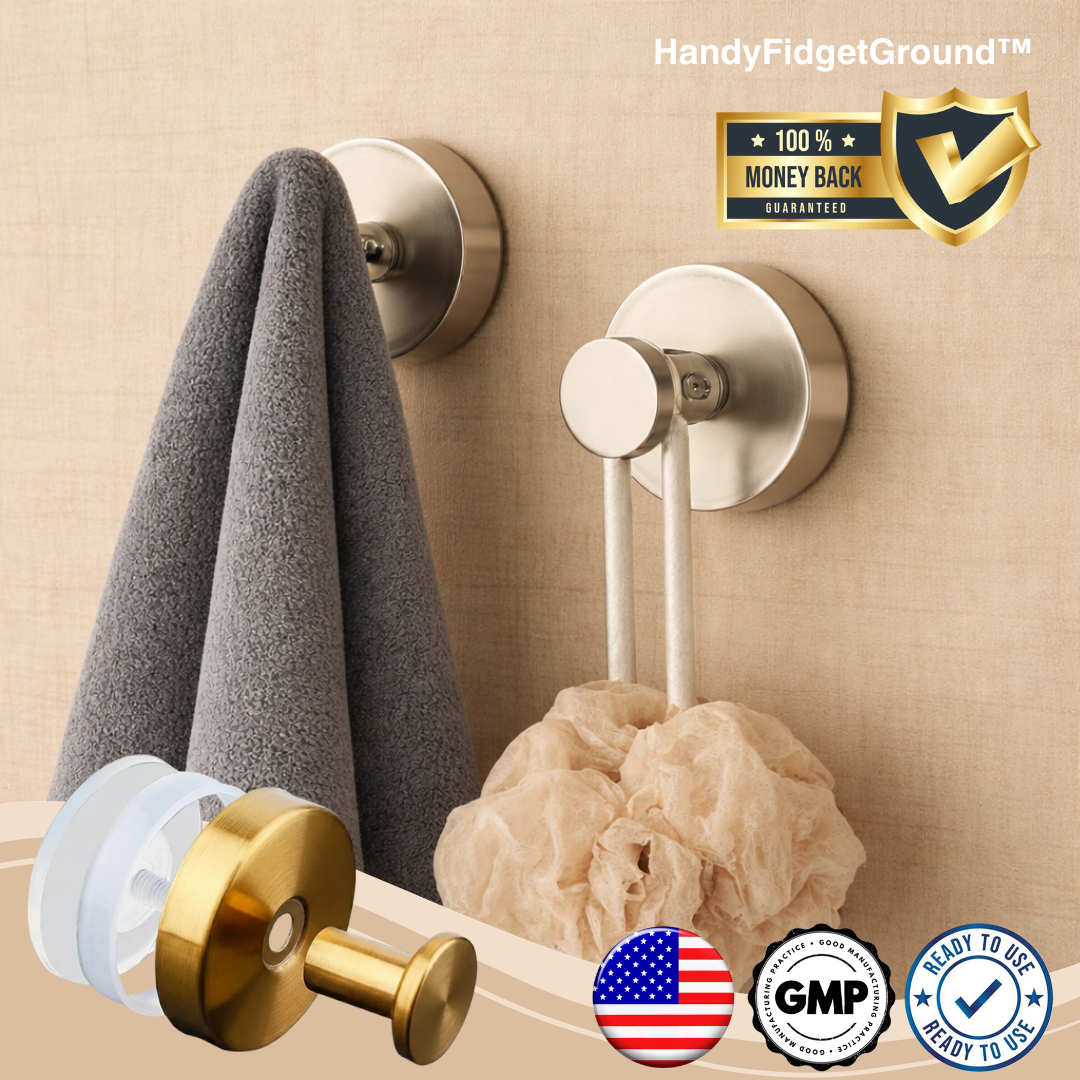 HandyFidgetGround™ MaxHold Twist-Lock Suction Hook