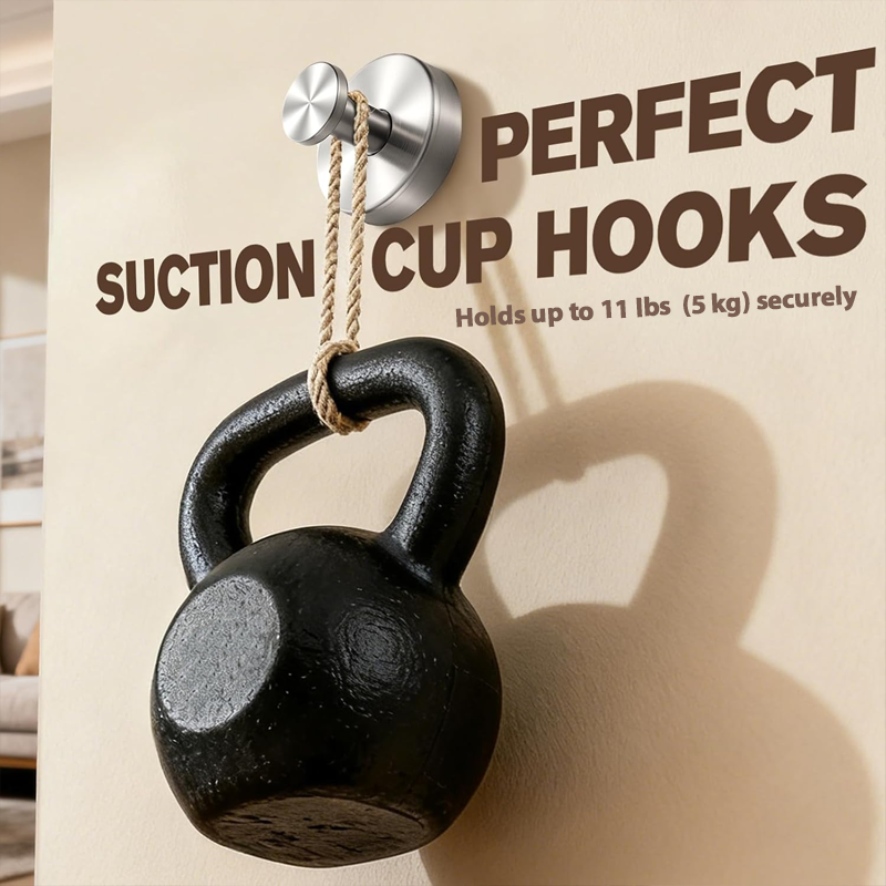 HandyFidgetGround™ MaxHold Twist-Lock Suction Hook