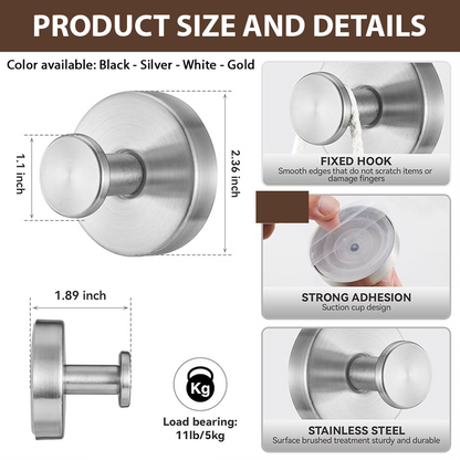 HandyFidgetGround™ MaxHold Twist-Lock Suction Hook