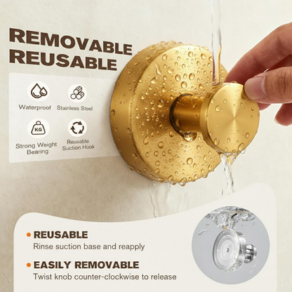 HandyFidgetGround™ MaxHold Twist-Lock Suction Hook
