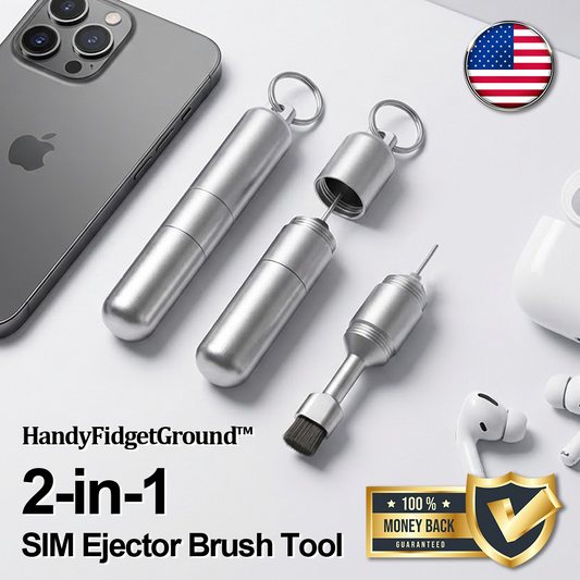 HandyFidgetGround™ MicroClean 2-in-1 SIM Ejector Brush Tool