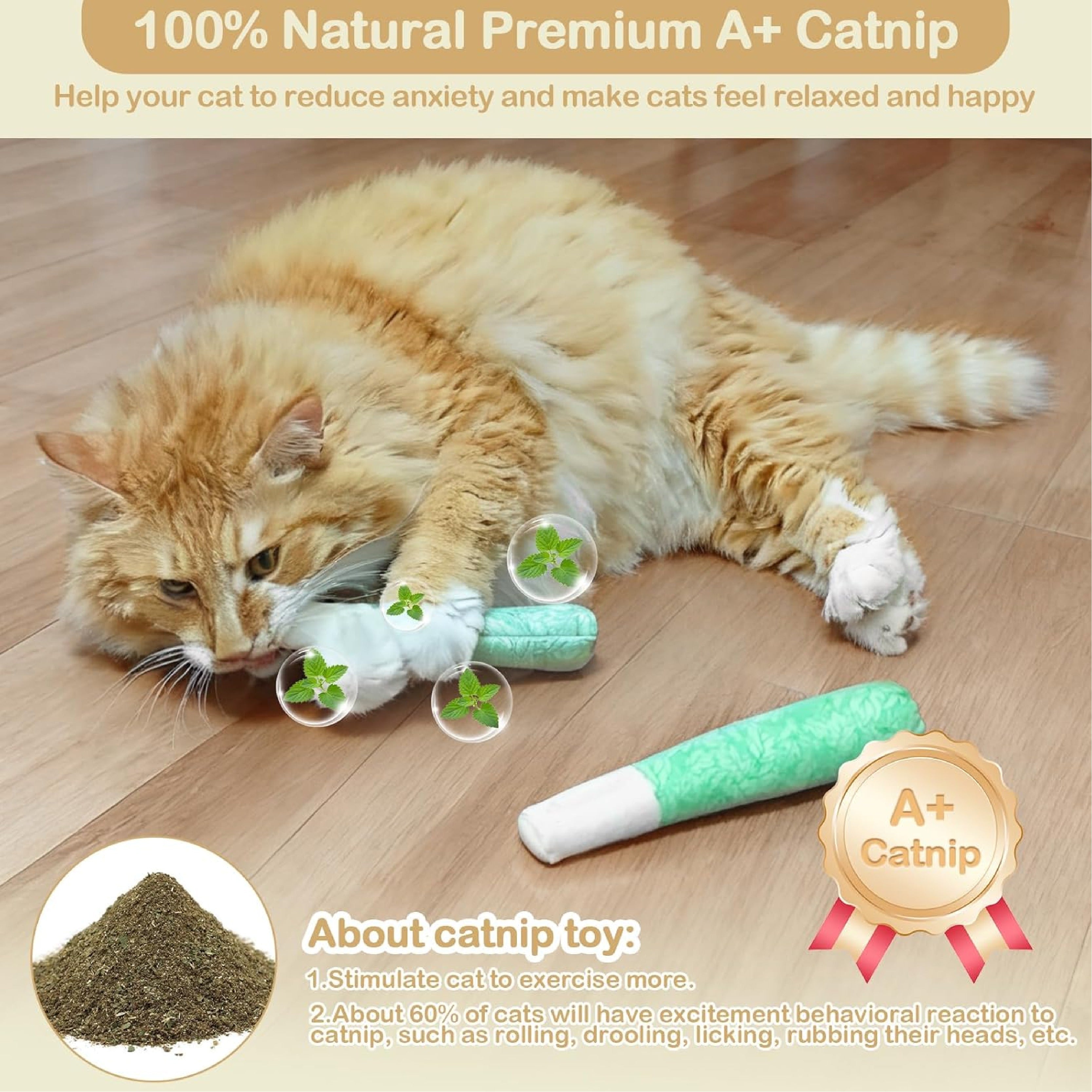 HandyFidgetGround™ MintMeow Catnip Chewing Toy Pack