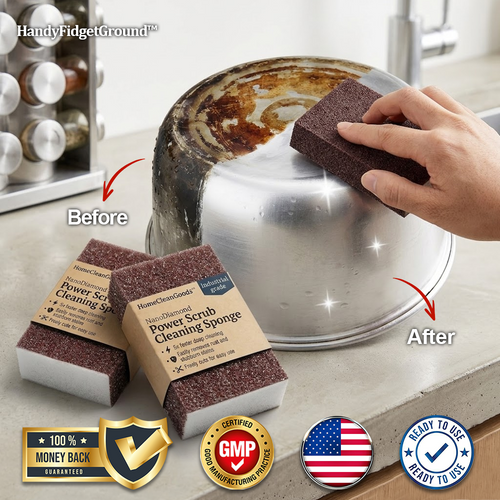 HandyFidgetGround™ NanoDiamond Power Scrub Cleaning Sponge