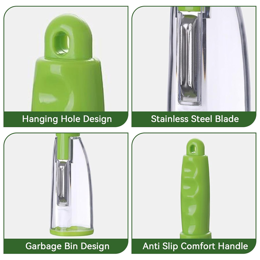 HandyFidgetGround™ PeelCatch Storage Cup Vegetable Peeler