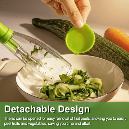 HandyFidgetGround™ PeelCatch Storage Cup Vegetable Peeler