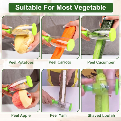 HandyFidgetGround™ PeelCatch Storage Cup Vegetable Peeler