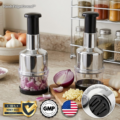 HandyFidgetGround™ QuickChop Press Chopper