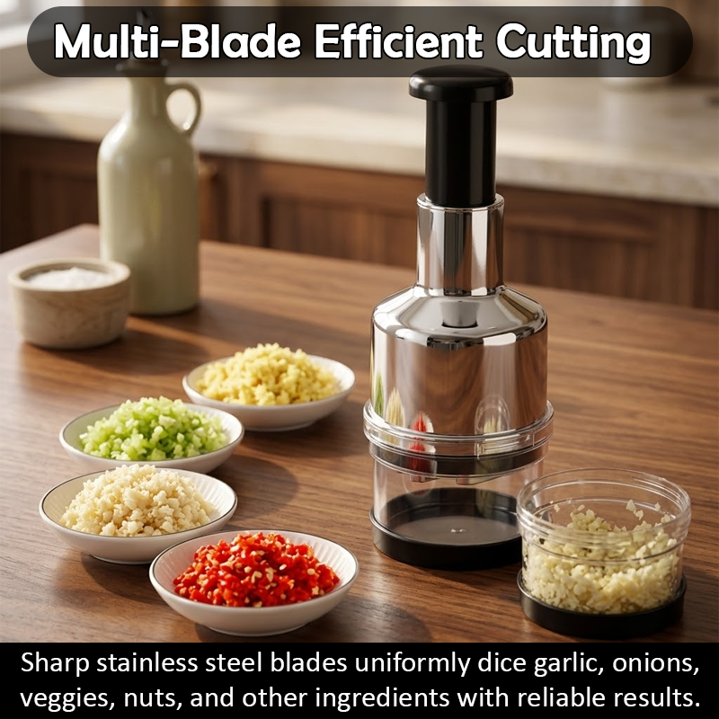 HandyFidgetGround™ QuickChop Press Chopper