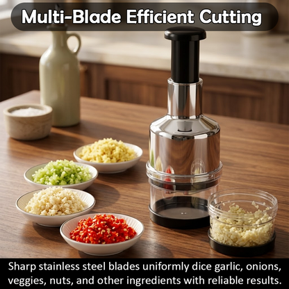 HandyFidgetGround™ QuickChop Press Chopper