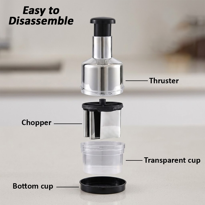 HandyFidgetGround™ QuickChop Press Chopper