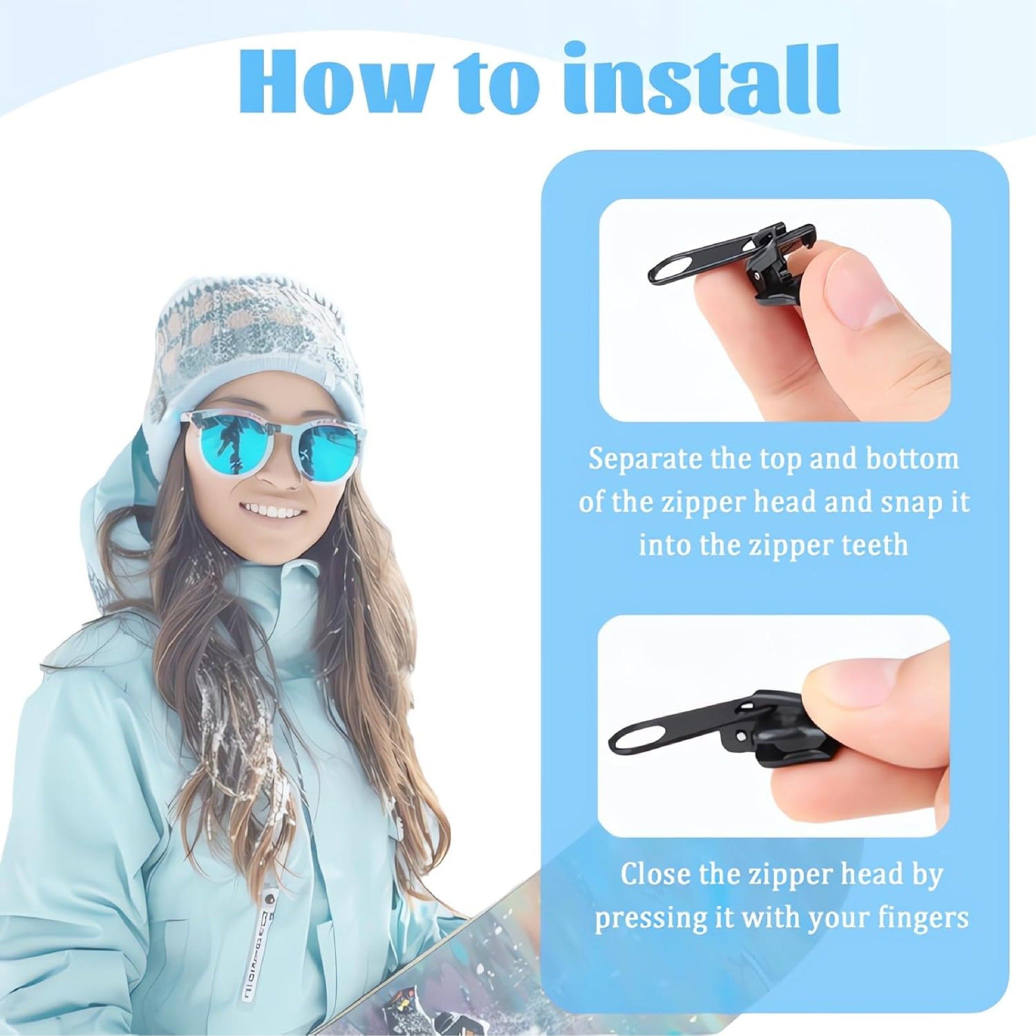 HandyFidgetGround™ QuickSnap Clip-On Zipper Pull