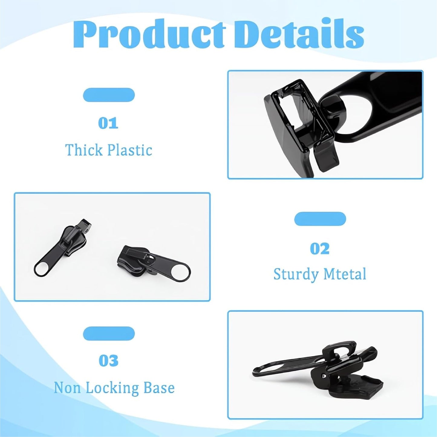 HandyFidgetGround™ QuickSnap Clip-On Zipper Pull