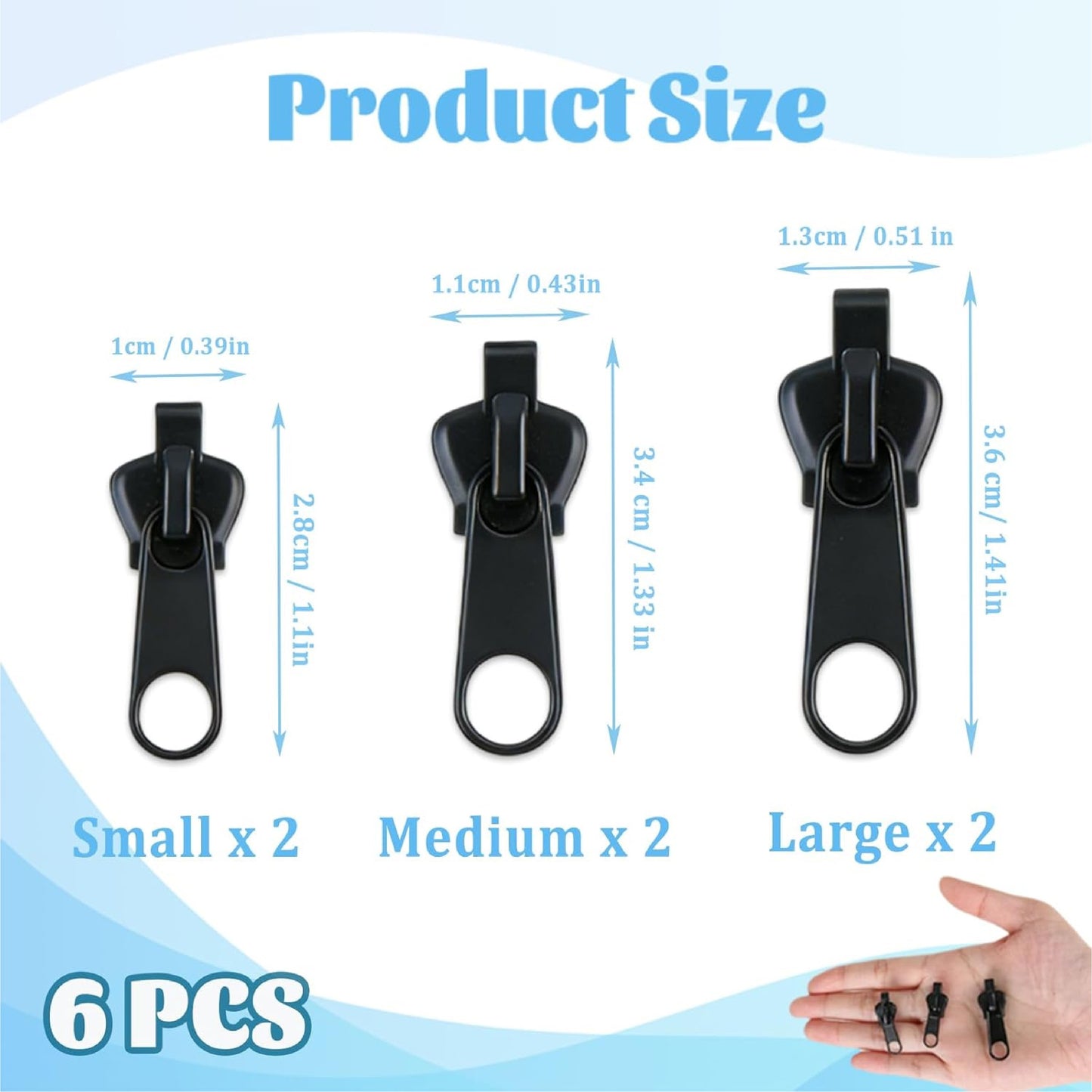 HandyFidgetGround™ QuickSnap Clip-On Zipper Pull