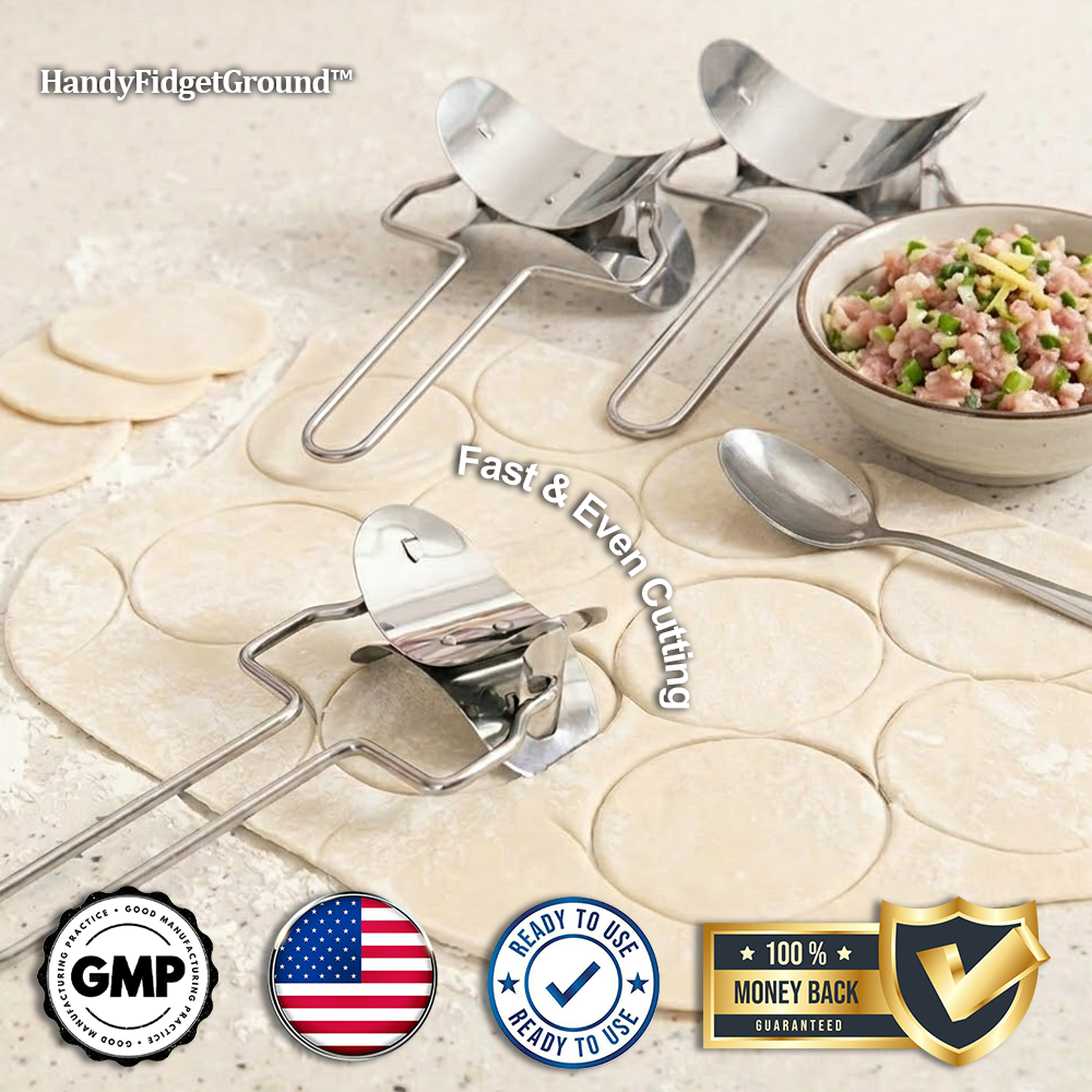 HandyFidgetGround™ RollCut Stainless Pastry Cutter