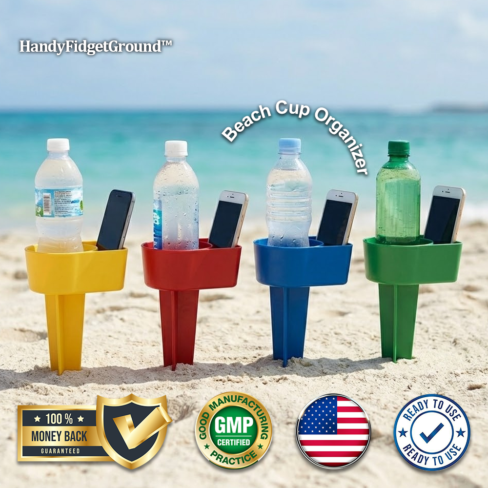 HandyFidgetGround™ SandHold Beach Cup Organizer