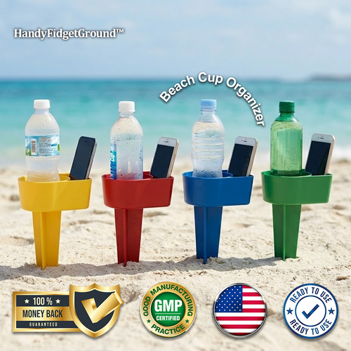 HandyFidgetGround™ SandHold Beach Cup Organizer
