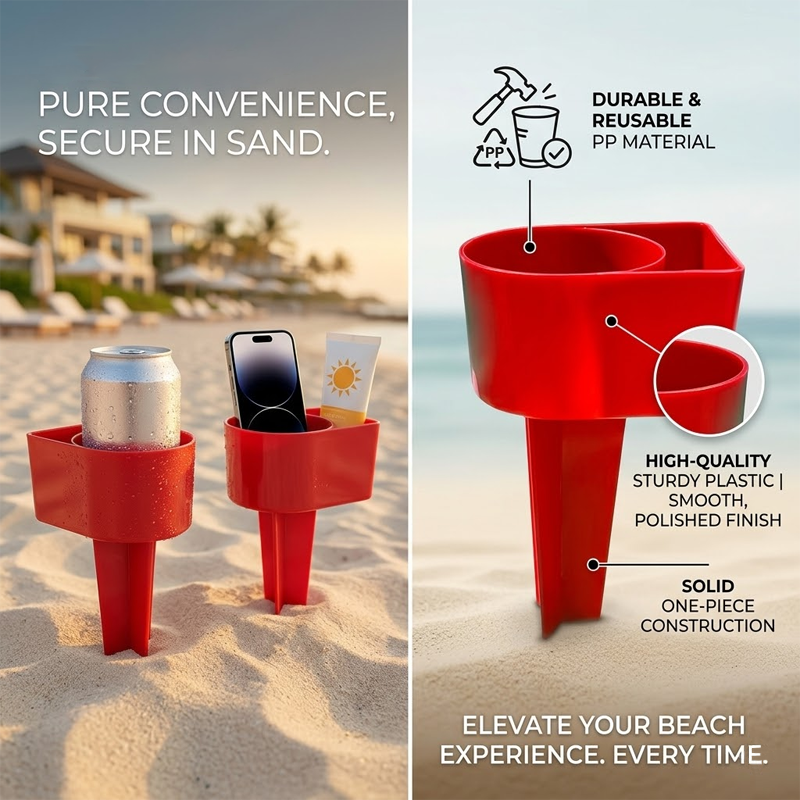HandyFidgetGround™ SandHold Beach Cup Organizer