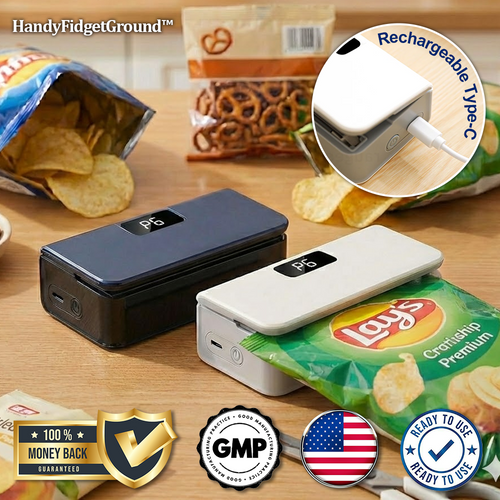 HandyFidgetGround™ SealPro Digital Bag Sealer & Cutter