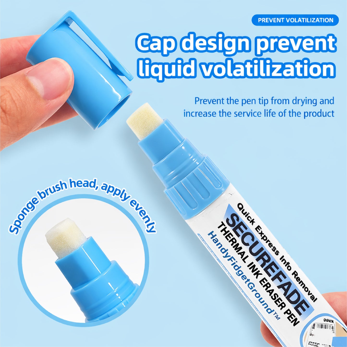 HandyFidgetGround™ SecureFade Thermal Ink Eraser Pen