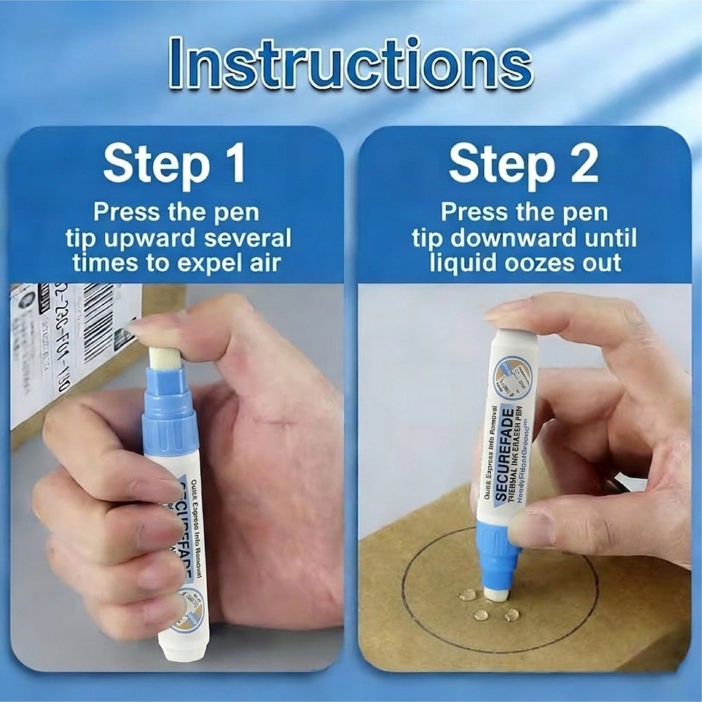 HandyFidgetGround™ SecureFade Thermal Ink Eraser Pen
